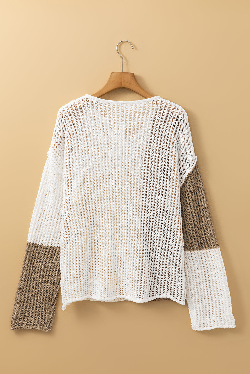 Brown Front Tie V Neck Lightweight Sweater – Chic, Feminine, and Fashion-Forward